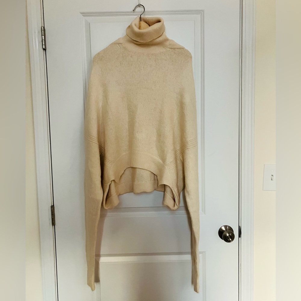 Burberry Wool Cashmere Turtleneck Sweater.